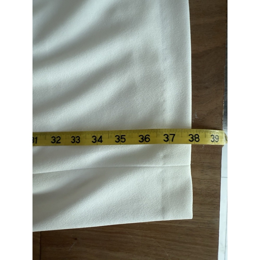 Calvin Klein White Bow Shoulder Sheath Dress Women's 8P Petite‎ NWT - Picture 12 of 12